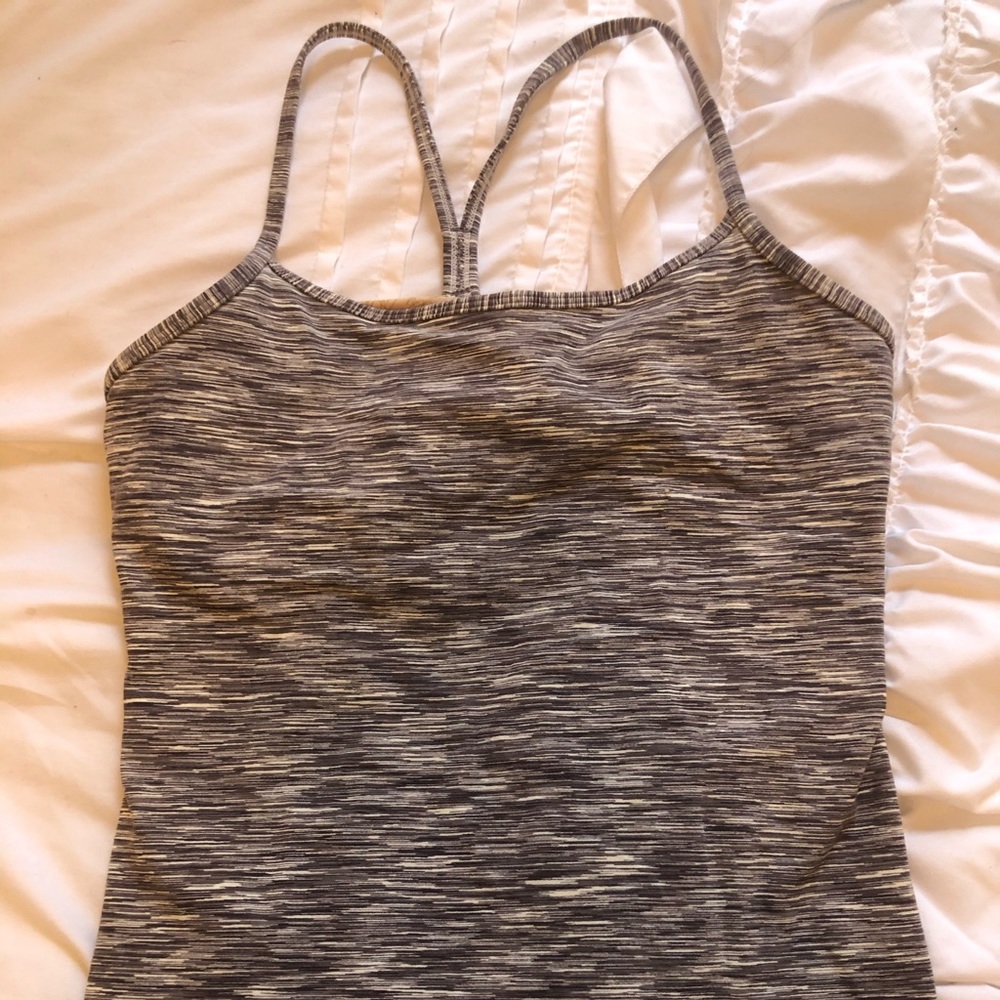 LuluLemon Power Line Tank Gray